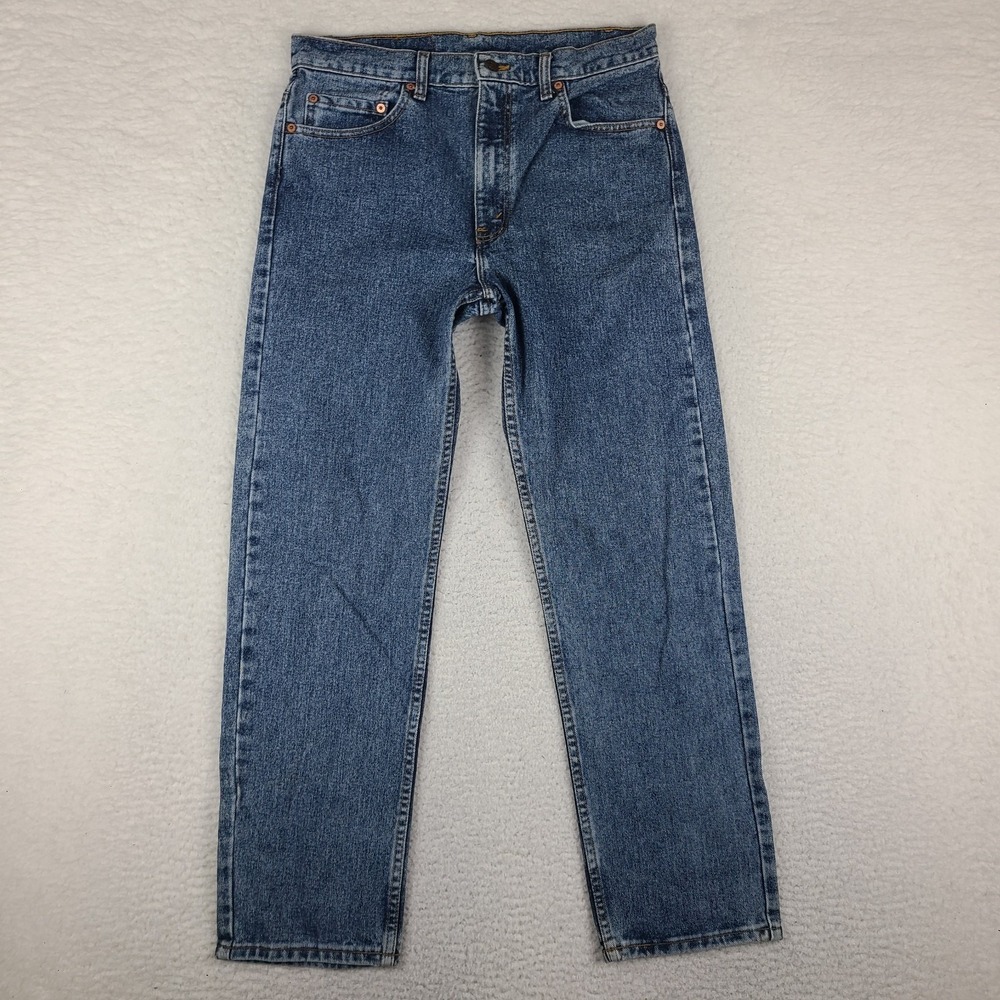 Levi's 505 Jeans Mens 34x30 Blue Straight Leg Vintage 90's USA Fits 32x30 VTG